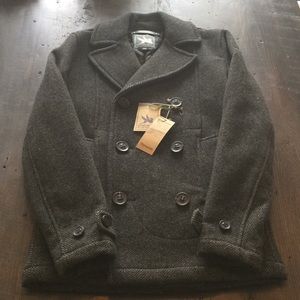 Spiewak & Sons Peacoat Jacket Small Gray/Black